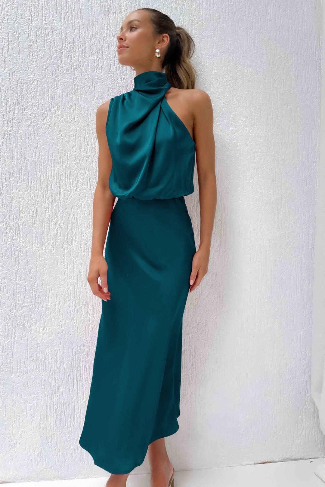 Violet | Drape Maxi Dress