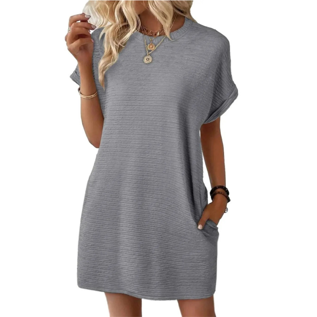 Whitmore Brighton – Casual Minimalist Round Neck Summer Dress