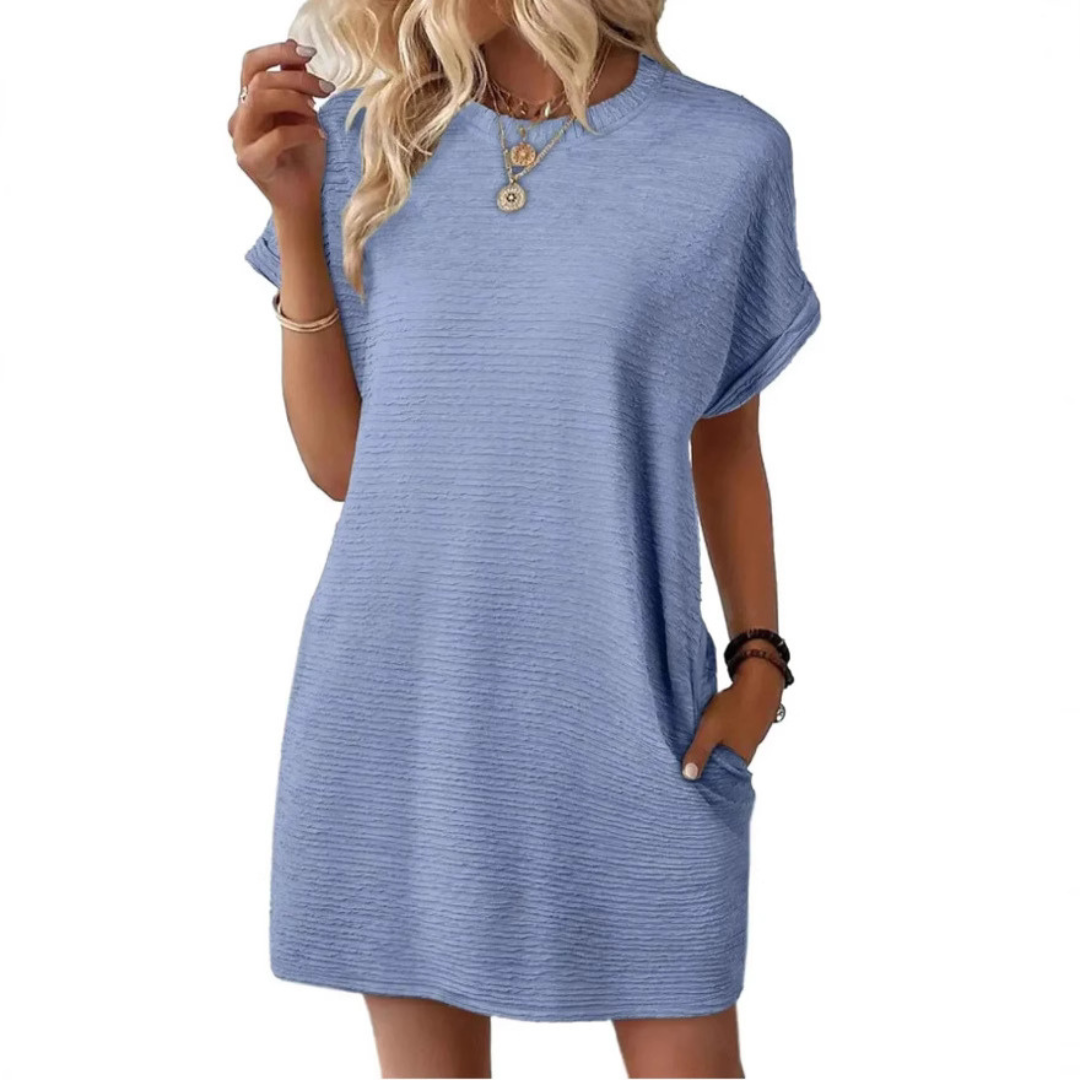 Whitmore Brighton – Casual Minimalist Round Neck Summer Dress