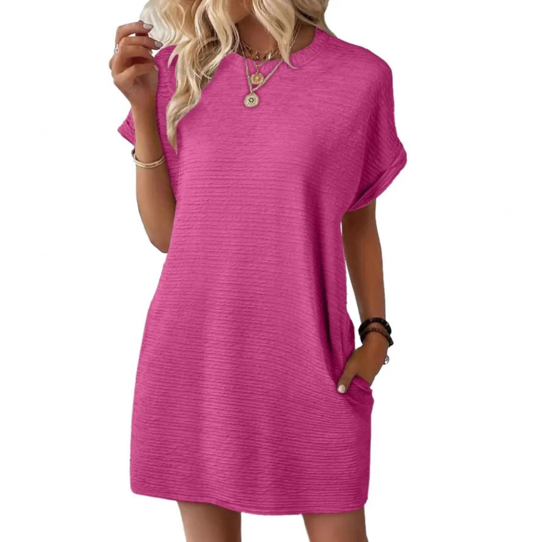 Whitmore Brighton – Casual Minimalist Round Neck Summer Dress