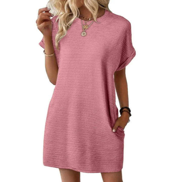 Whitmore Brighton – Casual Minimalist Round Neck Summer Dress