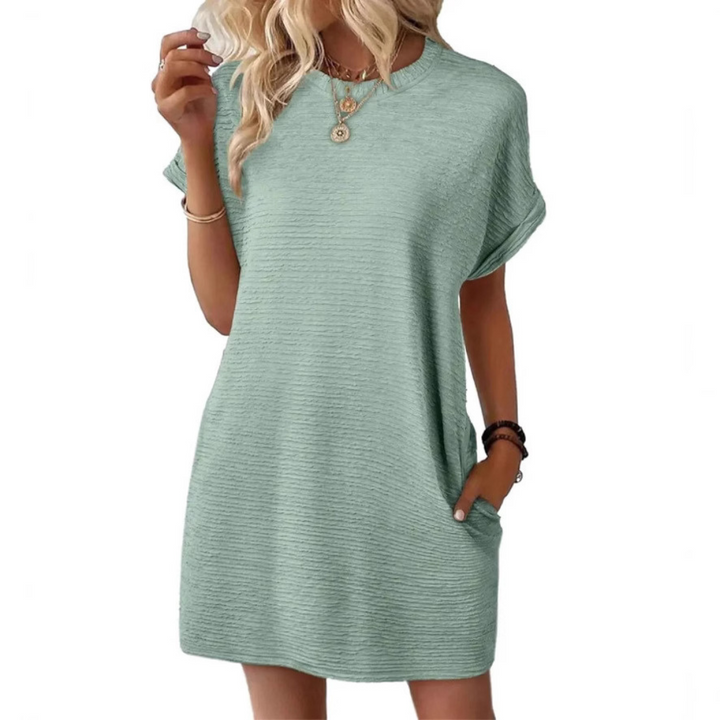 Whitmore Brighton – Casual Minimalist Round Neck Summer Dress