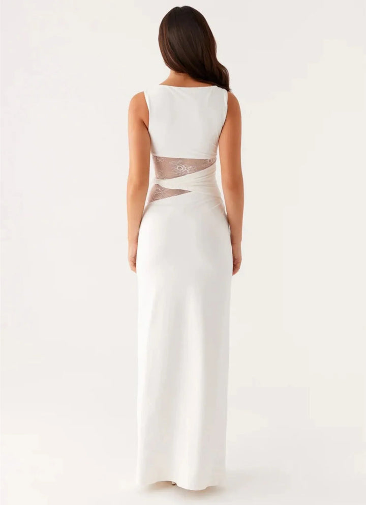 Leni | Sculpted Lace Elegant Dress