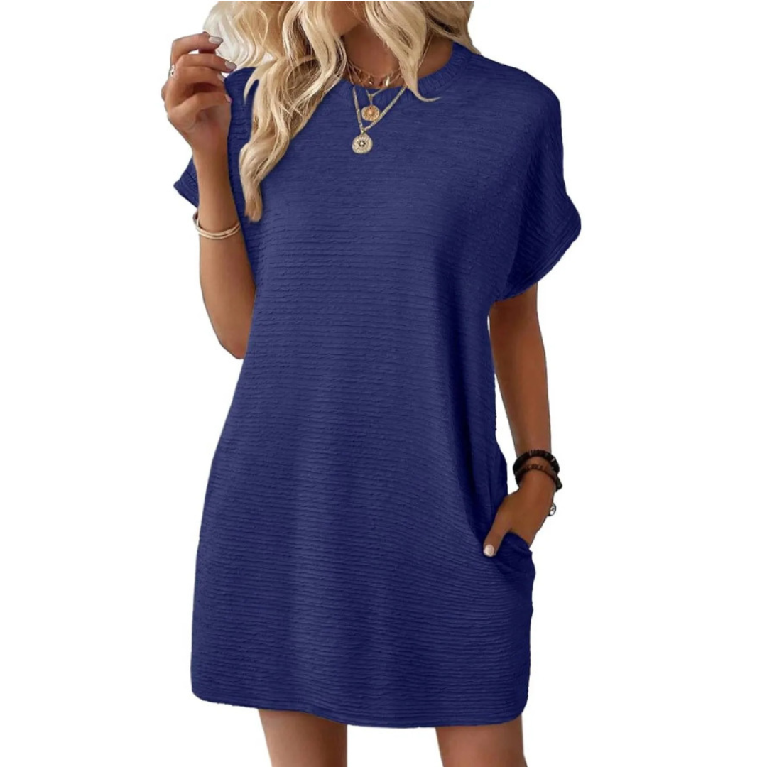 Whitmore Brighton – Casual Minimalist Round Neck Summer Dress