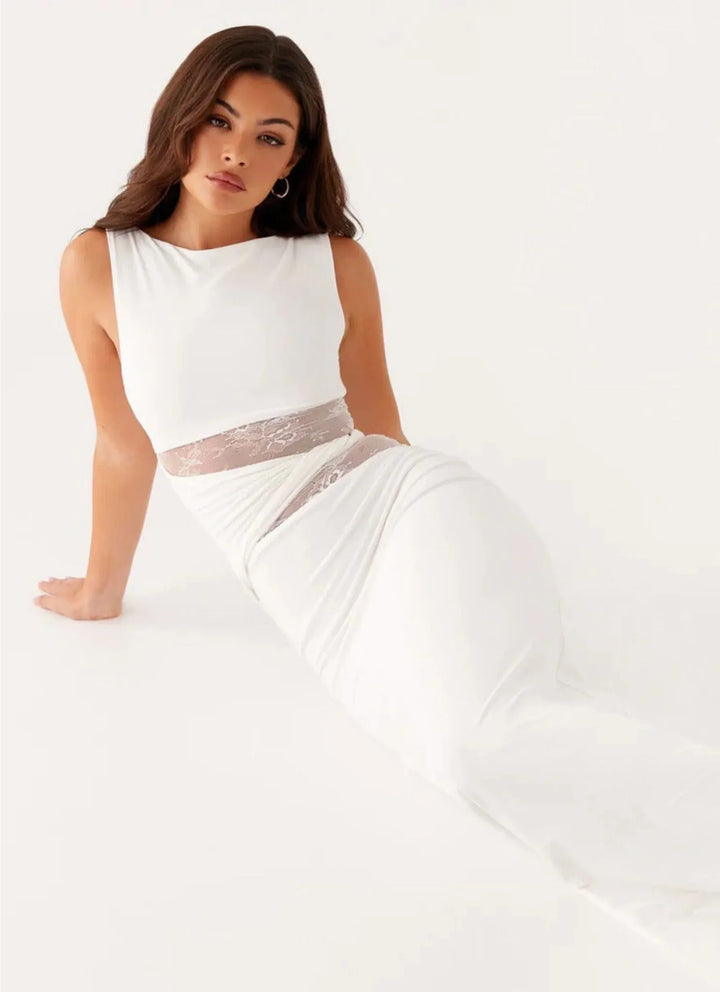 Leni | Sculpted Lace Elegant Dress