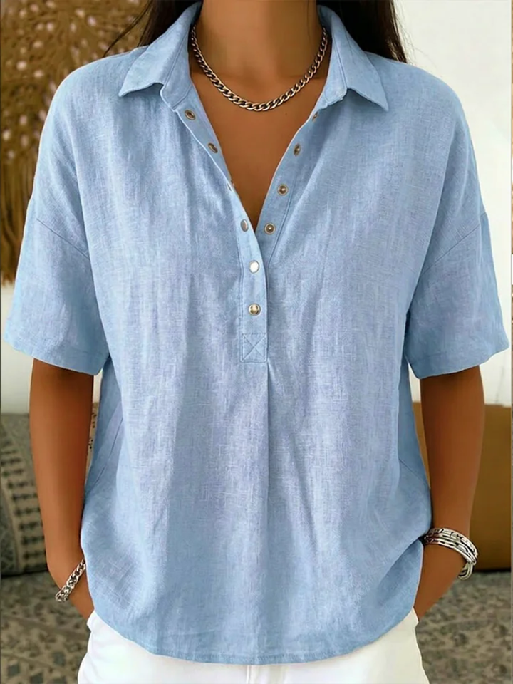 Whitmore | Collared Button-Up Blouse (Buy 1, Get 1 FREE)