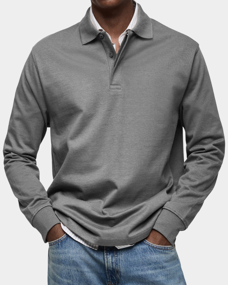 Whitmore | Casual Long Sleeve Polo Shirt (Buy 1, Get 1 FREE)