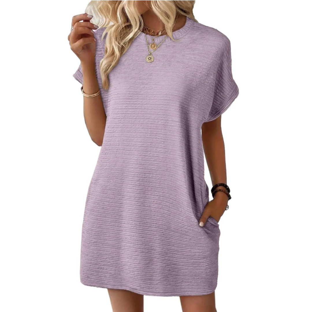 Whitmore Brighton – Casual Minimalist Round Neck Summer Dress