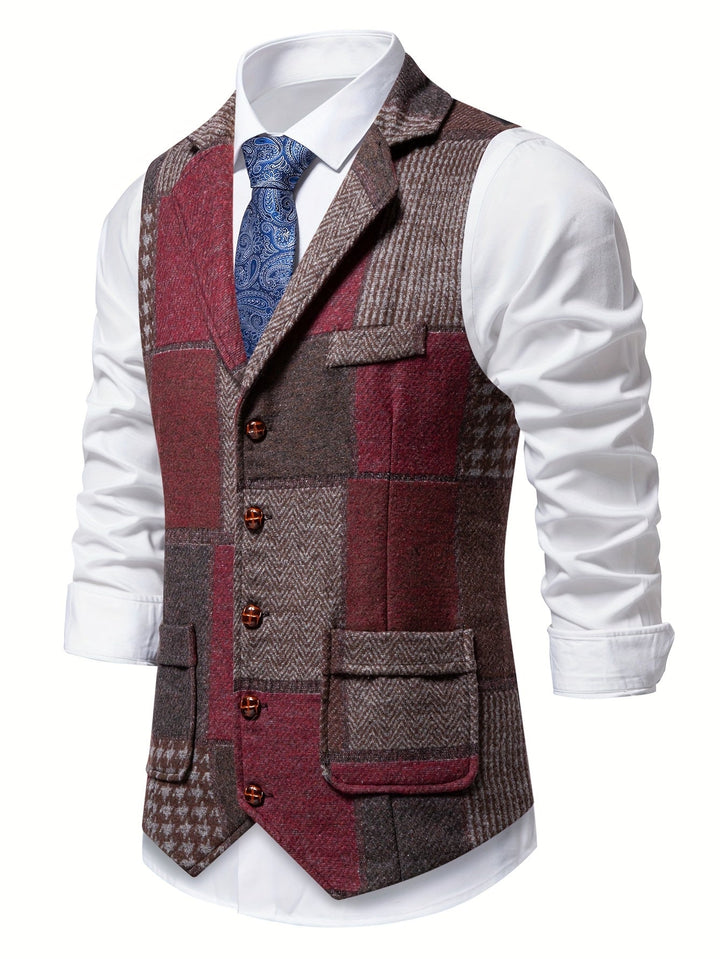 Whitmore | Men’s Herringbone Tweed Waistcoat