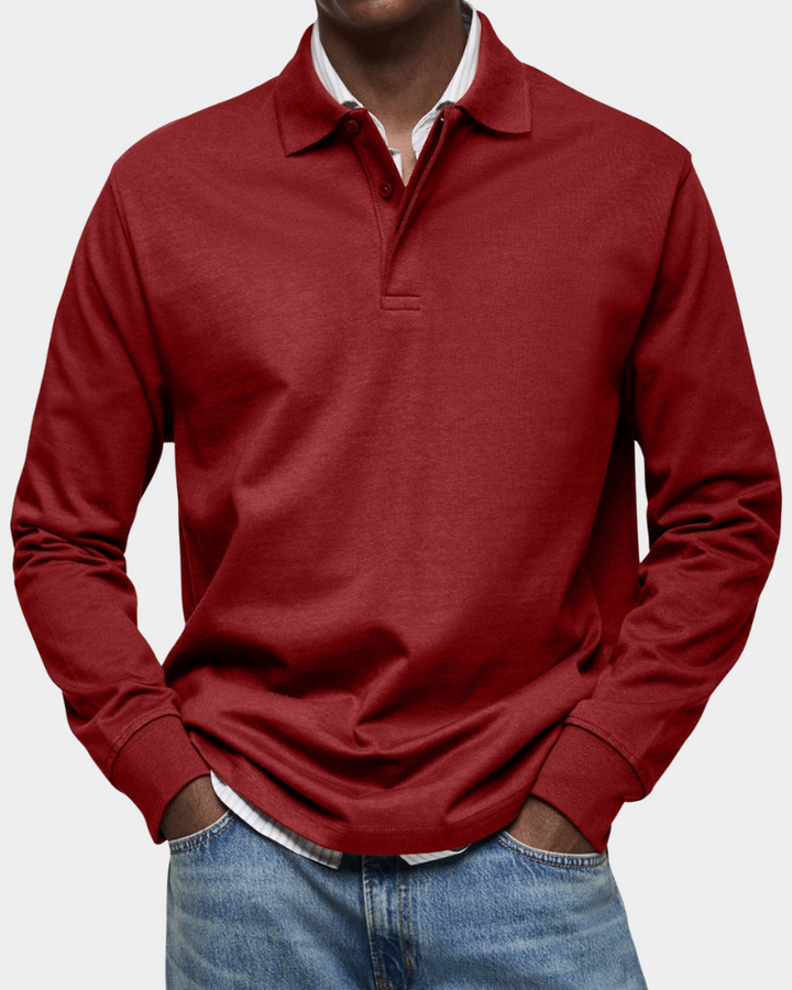 Whitmore | Casual Long Sleeve Polo Shirt (Buy 1, Get 1 FREE)