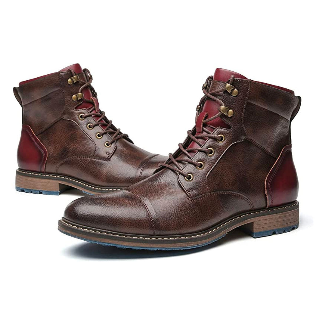 Lukas - Classic Vegan Leather Oxford Boots for Men