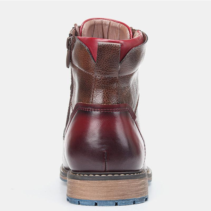Lukas - Classic Vegan Leather Oxford Boots for Men