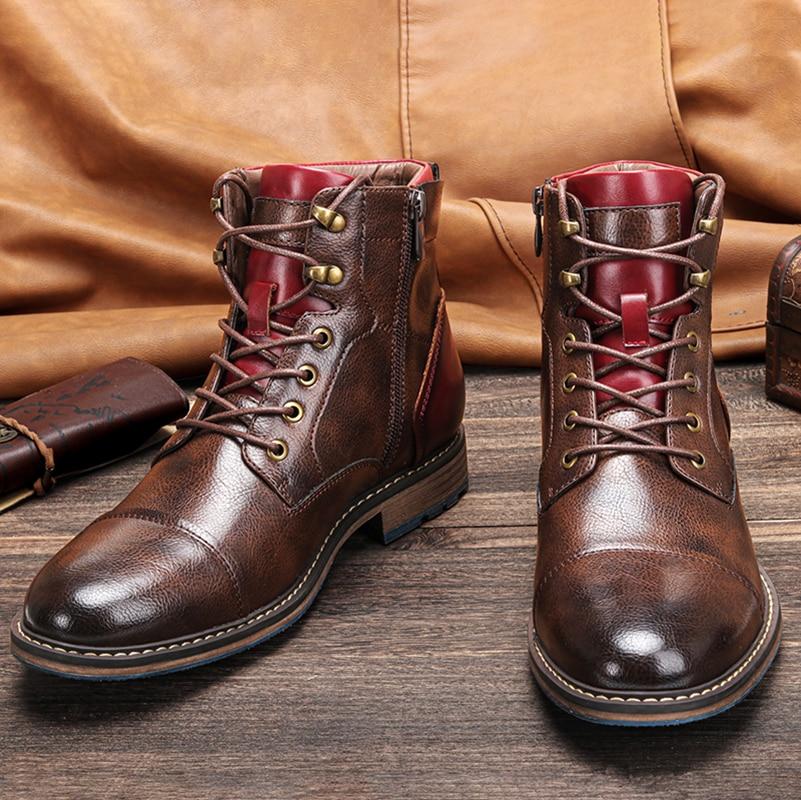 Lukas - Classic Vegan Leather Oxford Boots for Men
