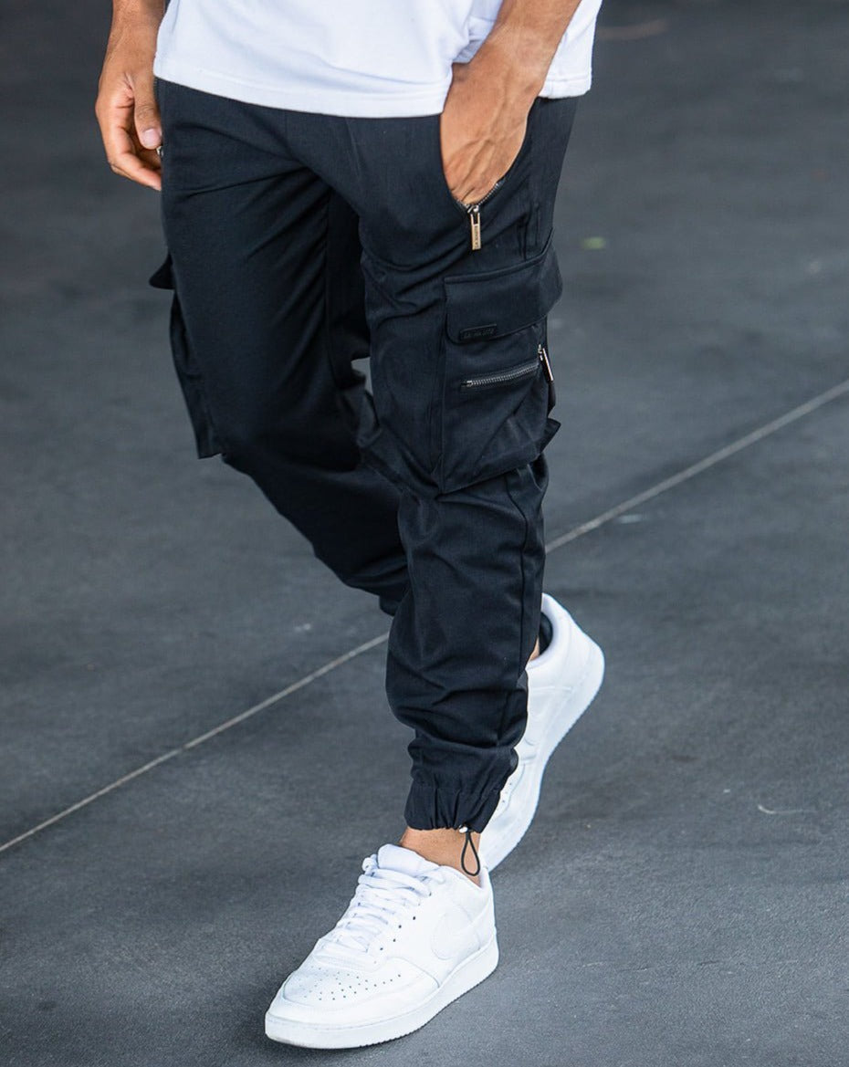 Whitmore | Black Cargo Trousers (Buy 1, Get 1 Free)