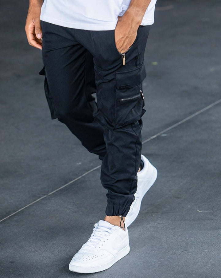 Whitmore | Black Cargo Trousers (Buy 1, Get 1 Free)