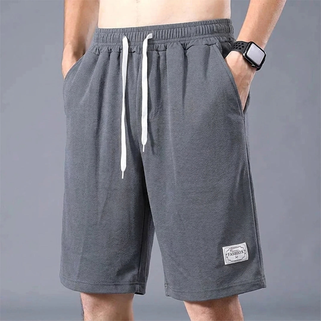 Lce zijden korte broek heren dunne sport cropped broek losse rechte been cool ademend nieuwe mode trend casual XL-XXXL