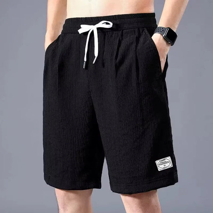 Lce zijden korte broek heren dunne sport cropped broek losse rechte been cool ademend nieuwe mode trend casual XL-XXXL