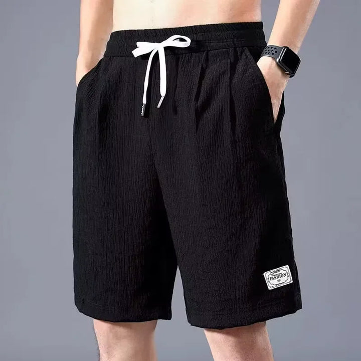 Lce zijden korte broek heren dunne sport cropped broek losse rechte been cool ademend nieuwe mode trend casual XL-XXXL
