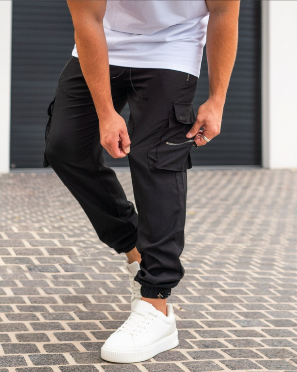 Whitmore | Black Cargo Trousers (Buy 1, Get 1 Free)