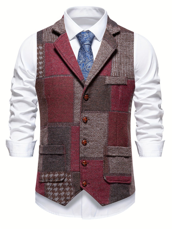 Whitmore | Men’s Herringbone Tweed Waistcoat