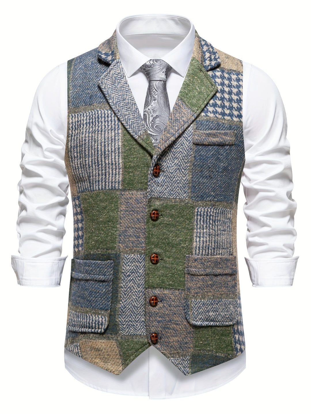 Whitmore | Men’s Herringbone Tweed Waistcoat