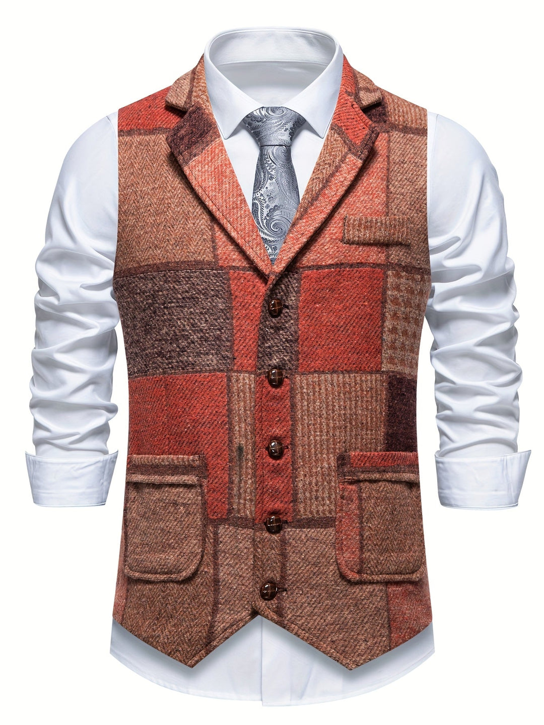 Whitmore | Men’s Herringbone Tweed Waistcoat