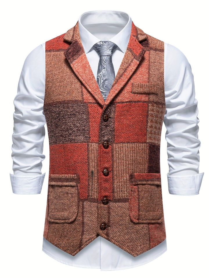 Whitmore | Men’s Herringbone Tweed Waistcoat