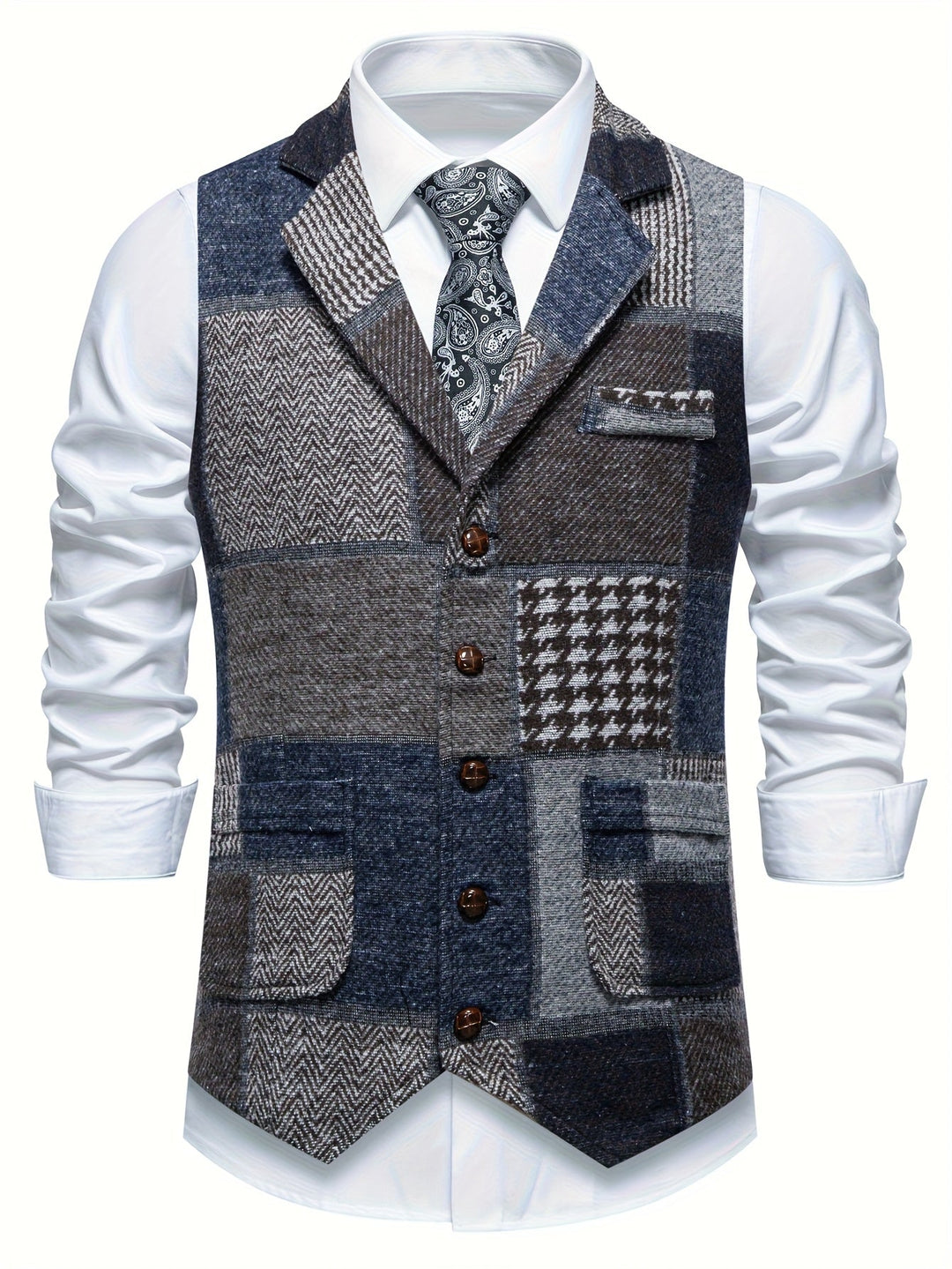 Whitmore | Men’s Herringbone Tweed Waistcoat