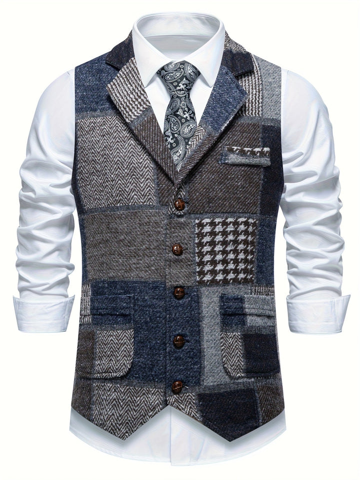 Whitmore | Men’s Herringbone Tweed Waistcoat