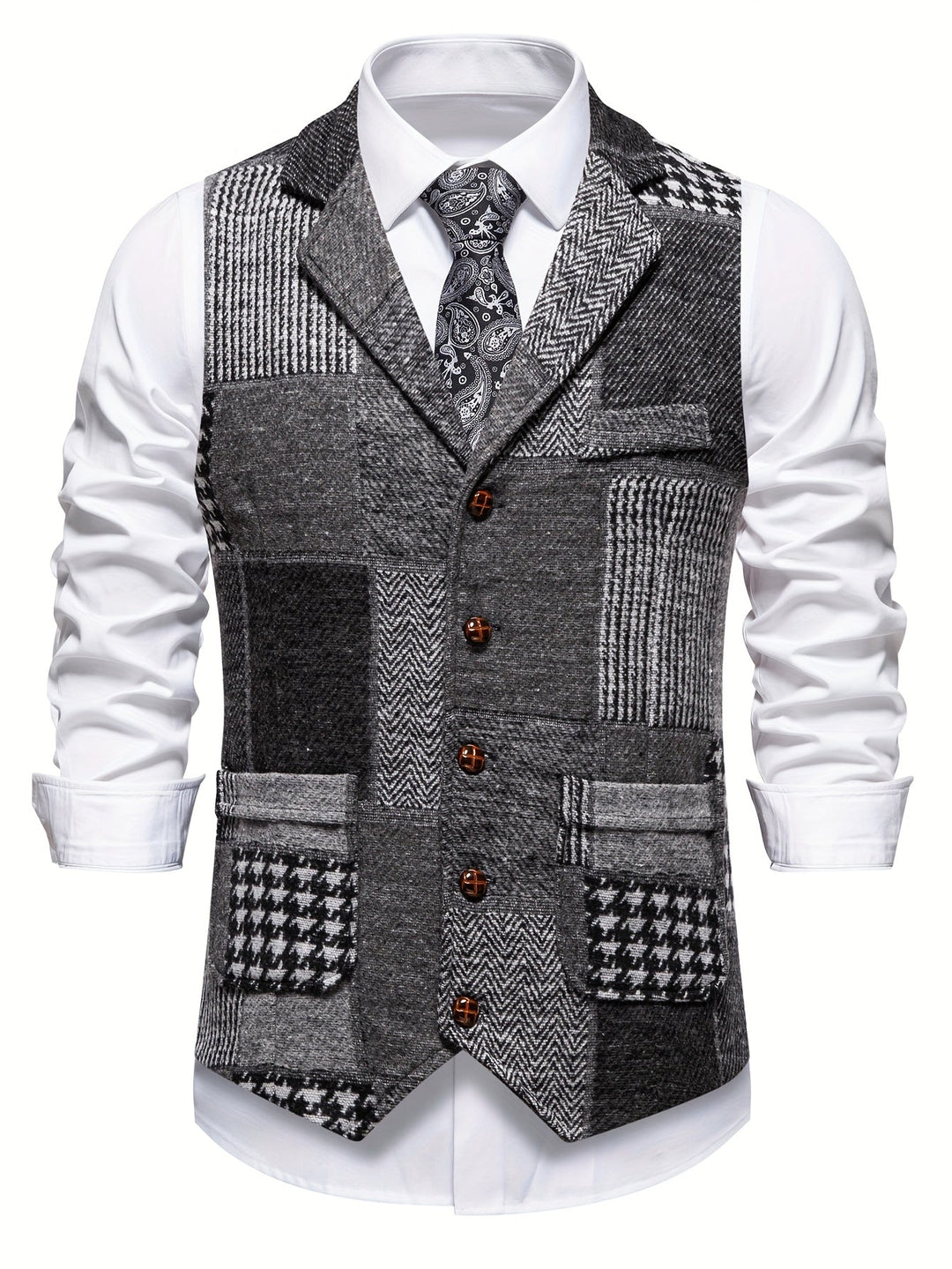 Whitmore | Men’s Herringbone Tweed Waistcoat