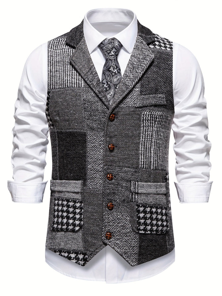 Whitmore | Men’s Herringbone Tweed Waistcoat
