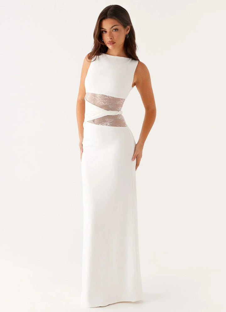 Leni | Sculpted Lace Elegant Dress