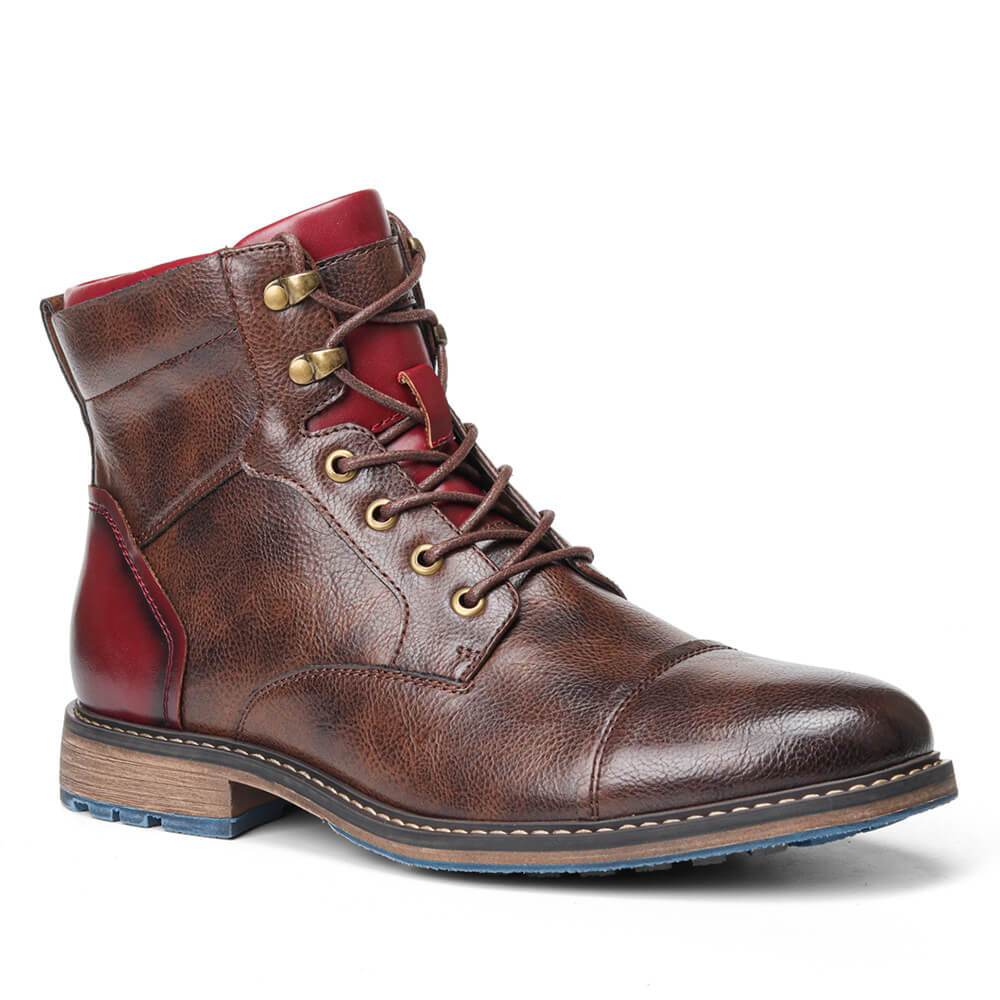 Lukas - Classic Vegan Leather Oxford Boots for Men