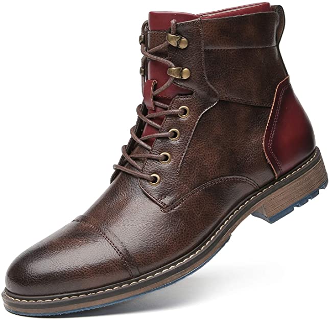 Lukas - Classic Vegan Leather Oxford Boots for Men