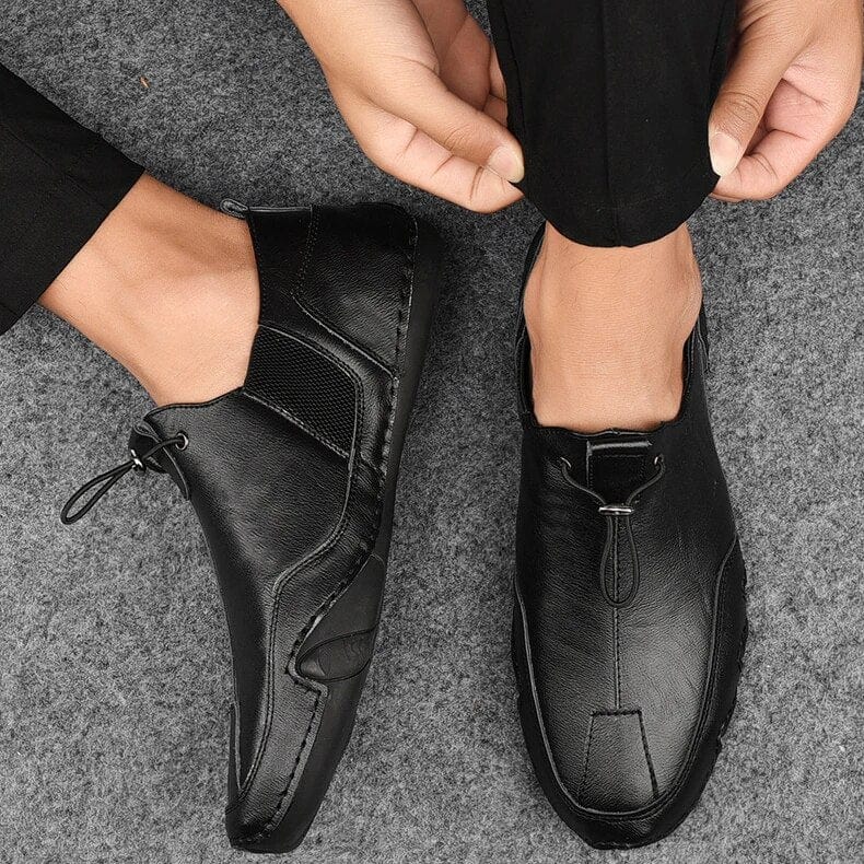 Zane Genuine Leather Slip-Ons